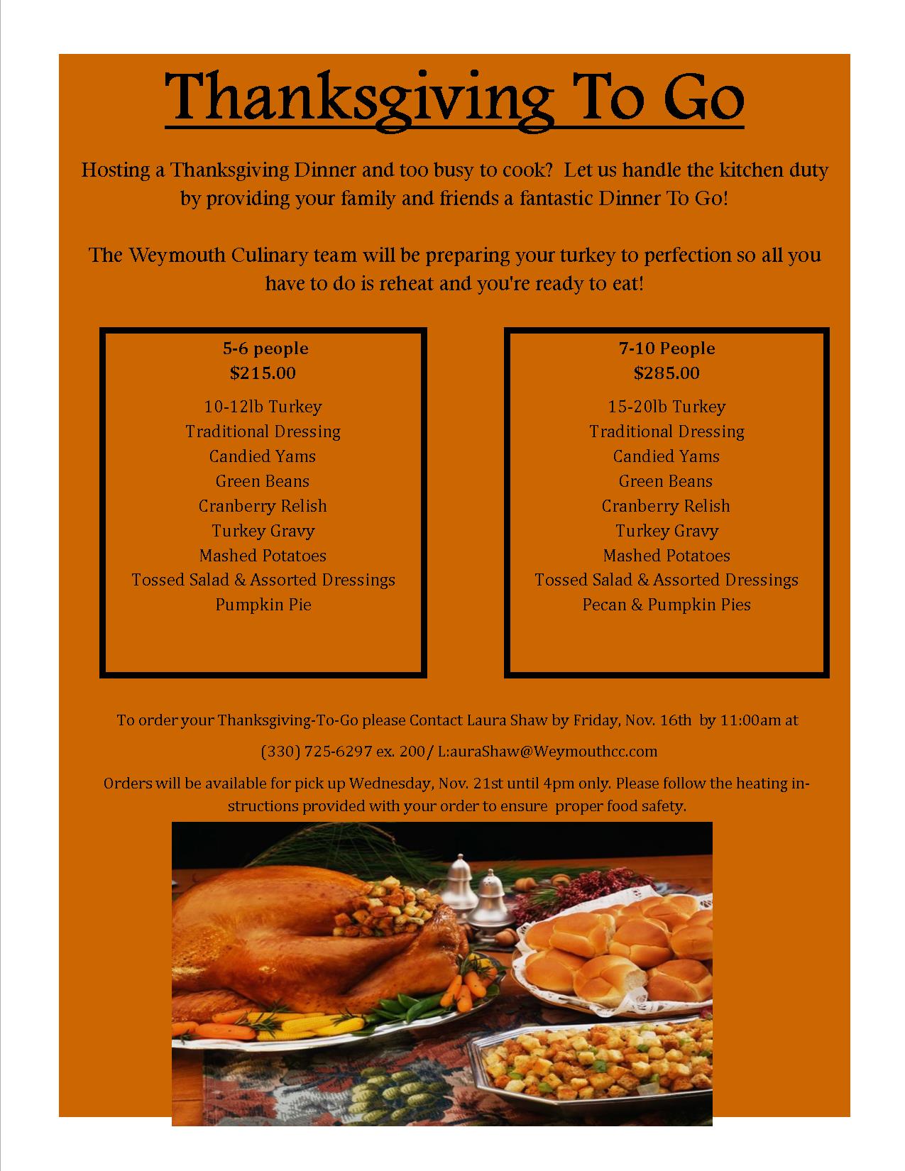 5 Places You Can Pick Up Ready-Made Thanksgiving Dinner