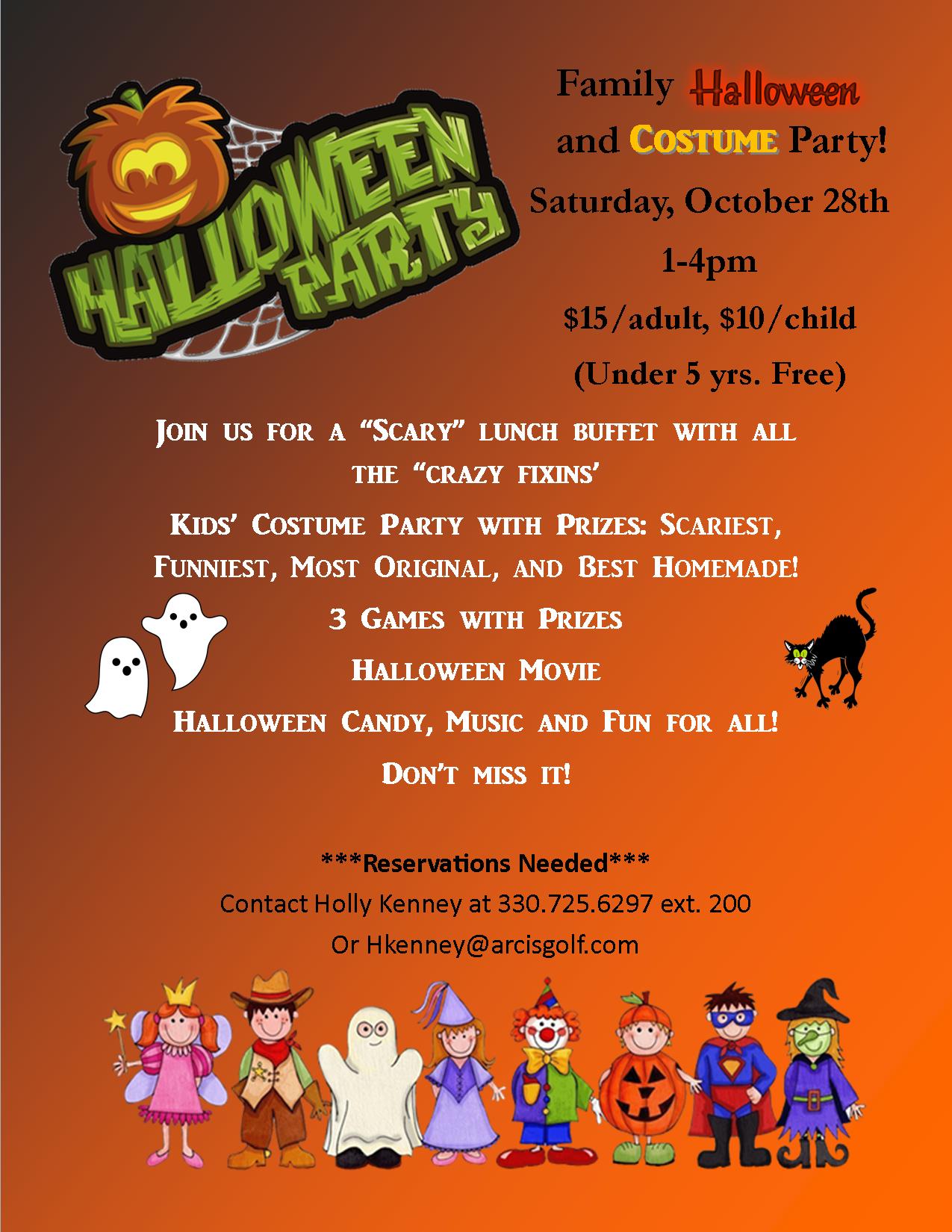 Halloween Family Events
 Family Halloween Party Weymouth Country Club